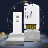 Haute puissance 40A relais contrôleur intelligent moteur marche arrêt lumière AC 220V RF récepteur sans fil télécommande interrupteur pour pompe Submersible