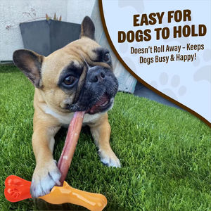 Лидер продаж, держатель для жевательной палочки для собак, нейлоновая игрушка, не задушивающая, не содержит BPA, безопасная поддержка жевания для средних собак - Product Image 4