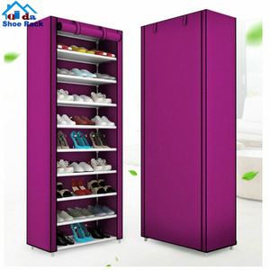 <span class=keywords><strong>2</strong></span> lados 12 estantes 36 par plegable de tela zapato gabinete de rack - Product Image 5