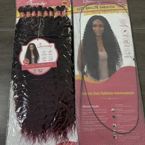 Perruque tressée au crochet en fibre haute température, style vague d'eau, double trame, 100 % cheveux synthétiques, style africain pour femme – Grande Vente - Product Image 4