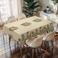 Nappe de table décorative du Moyen-Orient en tissu tissé RNPT, imperméable en PVC, résistante à l'huile, jetable, pour mariage