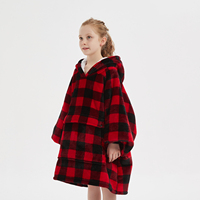 Couverture-gilet géante pour enfants, ultra douce en sherpa, ignifuge, personnalisable, pour l'hiver, pour tout-petits