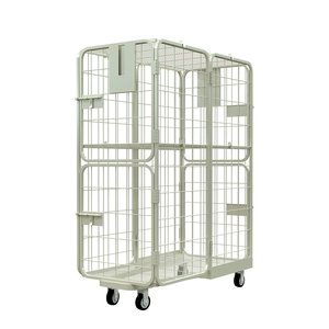 Mobile Sorting <b>Trolley</b> for Euro Storage Crates 4 Tier Metal Picking Cart with Wheels for Warehouse and Supermarket - Product Image 1