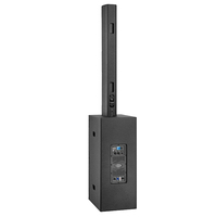 Sistema de Sonido PA con Subwoofer Activo Dual de 12 Pulgadas, Altavoz de Línea Portátil y Altavoz de Columna de 4.5 Pulgadas para Eventos en Vivo y Escenarios al Aire Libre