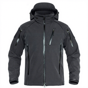 Veste d'hiver imperméable Softshell pour hommes avec logo personnalisé Manteau de pluie extérieur respirant et coupe-vent Veste de randonnée et d'escalade de haute qualité - Product Image 4