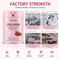 Suplemen Diet Bubuk Kecantikan Kolagen Cranberry 180g untuk Dewasa & Ibu Hamil