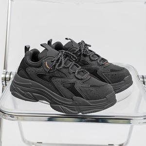 Logo personnalisé fond épais femmes baskets plate-forme <span class=keywords><strong>Basket</strong></span> Femme hauteur augmenter blanc noir grosses chaussures à la mode pour les hommes - Product Image 3