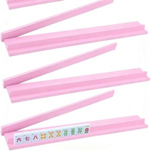 Support de rangement en bois pour plateau de Mahjong avec poussoir magnétique et base pour dominos - Product Image 5