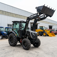 Tracteur avec chargeur frontal, moteur CE COC EURO V 75 ch