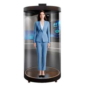 Humain numérique holographique IA de 75 pouces, écran d'<span class=keywords><strong>assistant</strong></span> virtuel de 2000 nits pour système de guide interactif de hall intelligent - Product Image 4