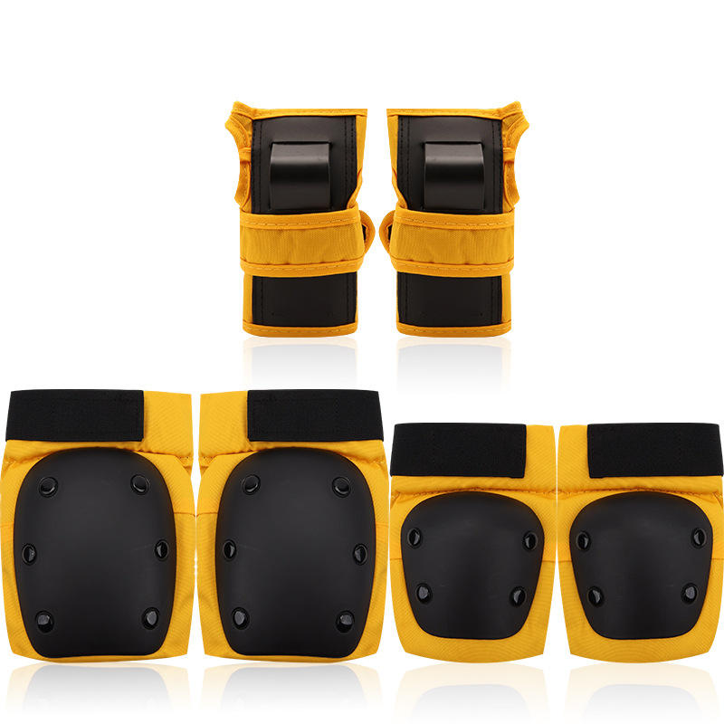 Équipement de protection pour tortue de mer jaune - genouillères - coudières - protège-paumes