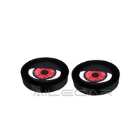 AILECAR Composant de phare LED dynamique Eagle Eye Devil Eye nouvellement modifié, lentille décorative clignotante 12V pour voiture