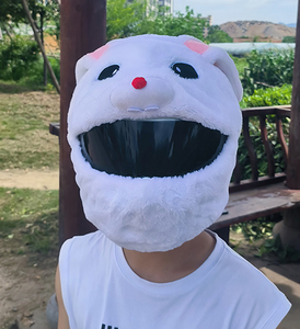 หมวกกันน็อคแฟนซีรูปกระต่ายน่ารัก วัสดุ ABS สำหรับเด็กผู้หญิง ลายการ์ตูนสัตว์ ดีไซน์ตลก สภาพใหม่ - Product Image 4