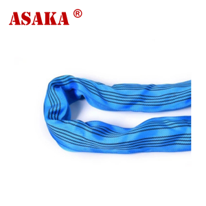 Hàng hóa dây đeo Polyester Asaka Thiết bị nâng 2ton 2Meter vô tận Vòng Sling Máy làm - Product Image 5