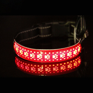 Luz Led parpadeante de fibra óptica para perro, luces de seguridad para caminar por la noche, resistentes al agua, recargable por USB, nuevo <span class=keywords><strong>Collar</strong></span> para perro - Product Image 2