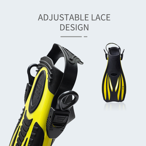 Onda professionale allenamento Silicone aperto tacco lungo pinne gomma Sport acquatico immersioni subacquee per adulti - Product Image 6