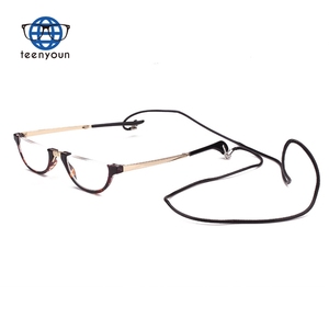 Lunettes de lecture pliables Teenyoun demi-<span class=keywords><strong>lune</strong></span> pour hommes et femmes, lunettes de vue rondes à enrouler autour du cou - Product Image 2