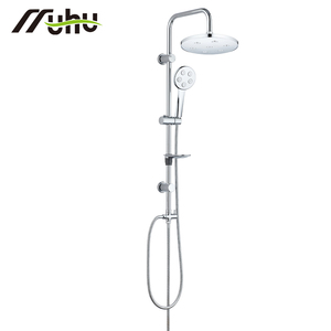 Ensemble de douche pour salle de bain, colonne de douche réglable avec <span class=keywords><strong>kit</strong></span> de douche combiné, <span class=keywords><strong>kit</strong></span> de mélangeur de douche pour toilette en acier inoxydable complet et tuyau - Product Image 2