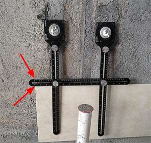 D295YC outil réglable universel <span class=keywords><strong>maçon</strong></span> verre poinçon fixe multifonctionnel tuile artefact carrelage trou localisateur - Product Image 4