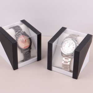 Square <strong>Watch</strong> <strong>Packaging</strong> <strong>Box</strong> Digital <strong>Watch</strong> Customizable Logo Transparent Plastic Jewelry Display Gift Storage Cross-Border - Product Image 1