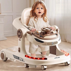 Andador para Bebés 3 en 1 Plegable Anti-O-leg con Música, Altura Ajustable Anti-vuelco para 0-3 Años, Capacidad de Carga de 20 KG - Product Image 1