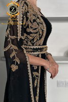 Abaya élégante Zaynab en gros Dubaï Ramadan Luxe Abaya en Chiffon Broderie Perles Élégante Abaya pour l'Aïd