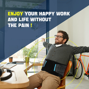 เข็มขัดพยุงหลังเอวสำหรับบรรเทาอาการปวดหลังส่วนล่างการยกน้ำหนักอุปกรณ์ทำความสะอาดบ้านเข็มขัดบีบอัดสำหรับผู้ชายและผู้หญิง - Product Image 4