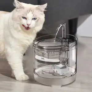 Heißer Verkauf alle transparenten Welpen Kätzchen elektrische automatische 1,5 l super leise automatische Haustier Wassersp ender mit Wasserhahn Kit