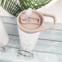 Gobelet à sublimation 20oz 30oz en acier inoxydable personnalisé gobelet de sport et paille