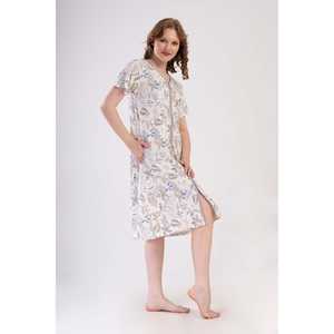 ชุดนอนสตรีแขนสั้นมีซิปและกระเป๋าสำหรับใช้ในบ้าน - Product Image 3