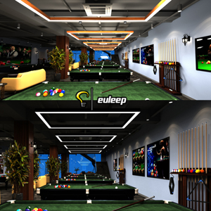 Luz led rectangular personalizada para mesa de billar, iluminación para mesa de billar inglés, forma cuadrada - Product Image 6