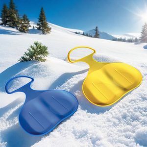 IUNNDS Offre Spéciale HDPE Mini <span class=keywords><strong>luge</strong></span> en plastique Skis de neige de descente Traîneaux pour enfants pour le plaisir de la <span class=keywords><strong>luge</strong></span> d'hiver - Product Image 2