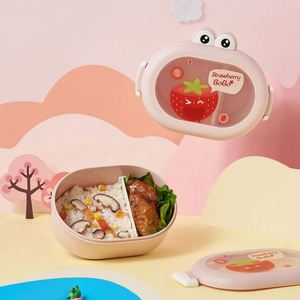 Lonchera de Plástico con Dibujos Animados Personalizada al por Mayor para Niños y Adolescentes, Logotipo Personalizado, Apta para Microondas, con Compartimentos, Vajilla Portátil - Product Image 5