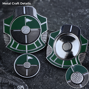 Marcador Magnético para Pelotas de Golf con Marcador Central Extraíble de 25 mm, Diseño de Doble Cara para Regalos de Torneos de Golf - Product Image 3