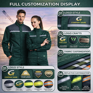 Chaqueta <span class=keywords><strong>de</strong></span> Uniforme <span class=keywords><strong>de</strong></span> Trabajo con Logotipo Personalizado, Transpirable, <span class=keywords><strong>de</strong></span> Algodón, para Fábrica, <span class=keywords><strong>Taller</strong></span>, Mecánico, Ingeniería, Traje <span class=keywords><strong>de</strong></span> Seguridad Industrial Resistente - Product Image 4
