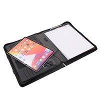 Bloc-notes A5 avec chargeur sans fil et flash USB 8G avec logo LED et pochette de gestion à glissière pour les cadeaux en gros