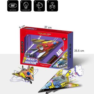 Avión de Combate RC de Aleación CD con Pulverizador de Niebla Fría y Luces LED, Juguete de Avión de Control Remoto de Metal con Rotación 360° <span class=keywords><strong>para</strong></span> Niños y <span class=keywords><strong>Adultos</strong></span> - Product Image 5