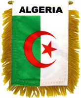Drapeau imprimé en polyester 100D Algérie Algérien 3x5 pieds, vente en gros, neuf