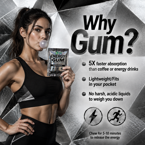 Goma de Mascar Energética Personalizada con Taurina y Vitamina B, Suplemento para Estimular el Cerebro, Mejora la Claridad Mental, Goma de Mascar con Cafeína Natural - Product Image 5