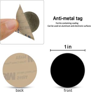 Màu đen chống kim loại NFC dán Ntag215 chip tương thích tagmo iPhone kiểm soát truy cập đầu đọc thẻ cho các thiết bị hỗ trợ NFC - Product Image 6