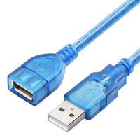 Cable de Extensión USB 2.0 Macho a Hembra de Alta Velocidad para Cargador de Teléfono, Computadora, Impresora, TV