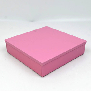 Custom Low Square Matte Pink Metal <b>Tin</b> Box, Food Grade Plain <b>Tin</b> For Candy Chocolate Jewelry Cosmetic Gift <b>Storage</b> Packing - Product Image 3