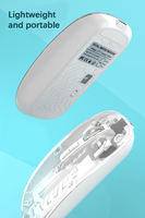 Producto en Tendencia 2025 con Gran Potencial, Ratón Bluetooth de 800 DPI con Logotipo de Marca, Ratón Bluetooth Súper Ligero Azul Profundo
