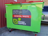 Haute qualité 2 Yard recyclage vert benne conteneur avant ascenseur poubelle couverture extérieure ordures traitement des déchets système de stockage HD