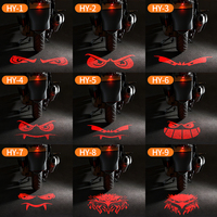 Clignotant universel pour moto RGB Light Devil Eye Projector + feu arrière stroboscopique + lampe témoin au sol + éclairage de plaque d'immatriculation
