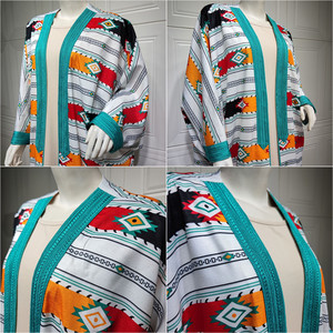 AB198 Vêtements musulmans traditionnels du Moyen-Orient, veste à manches chauve-souris rayée, ensemble <span class=keywords><strong>abaya</strong></span> deux pièces, robe pour femmes - Product Image 6