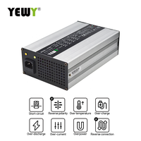 Chargeur de batterie au plomb 900W Lithium Ion Lifepo4 pour scooters 12v 40a 24v 25a 48v 15a 72v 10a pour voiturettes de golf