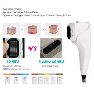 Macchina per Lifting Facciale ad Ultrasuoni Focalizzati ad Alta Intensità Hifu 9D, Trattamento Viso e Corpo, 12 Linee per Rassodamento della Pelle - Product Image 4