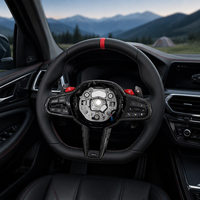 Volant sport en cuir PU style LCI, couleur personnalisée, pour M5/M4/M2 (G05/G20/G30/G2X/G3X/G8X/F9X) M3/X3/M6 2018-2024