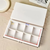 En stock, boîte cadeau en papier kraft à 9 compartiments, recyclable, boîte à 9 compartiments pour chocolat, bonbons, biscuits, petits cadeaux
